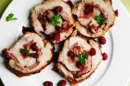 Pork Rolls Stuffed with Cranberries Roladki Schabowe z Żurawiną