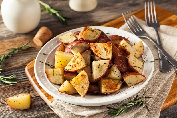 Herb Baked Red Potatoes Pieczone Czerwone Ziemniaki z Ziołami